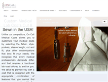 Tablet Screenshot of medicalcoats.com